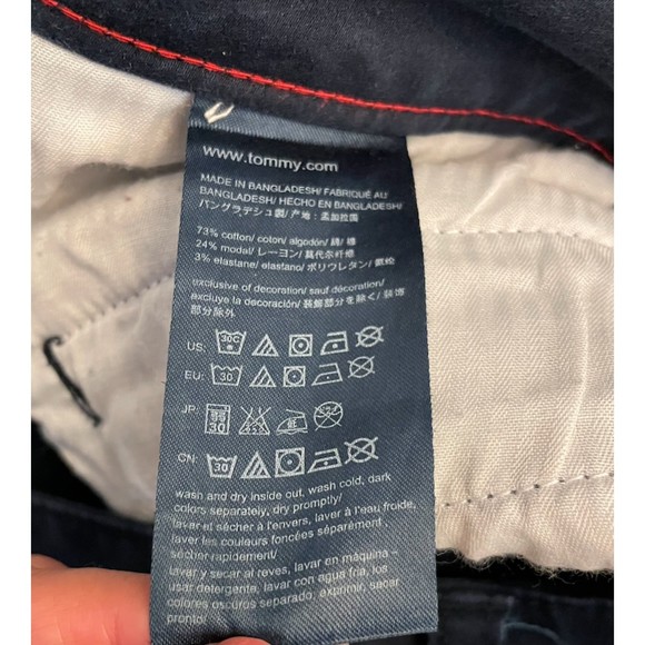 Tommy Hilfiger Moto Legging Navy Blue Pants - Sz 8 - Picture 11 of 13
